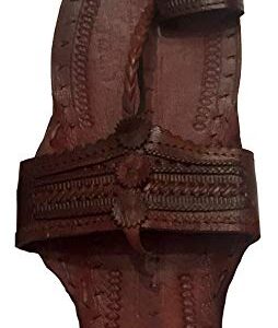 Beadscape ~ A Bit of Deja Vu Hippie Water Buffalo Jesus Sandals 100% Leather (Dark Brown men's size 9 / women's size 11)