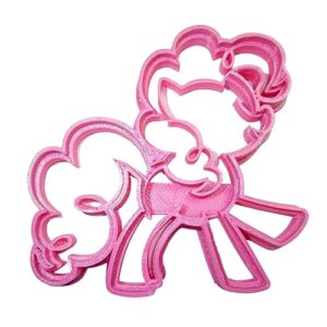 inspired by pinkie pie my little pony cartoon cookie cutter made in usa pr437