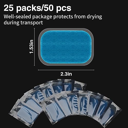 50Pcs/80Pcs Abs Stimulator Training Replacement Gel Sheet Pads for Abdominal Muscle Trainer, Accessory for Ab Workout Toning Belt