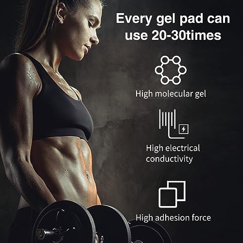 50Pcs/80Pcs Abs Stimulator Training Replacement Gel Sheet Pads for Abdominal Muscle Trainer, Accessory for Ab Workout Toning Belt