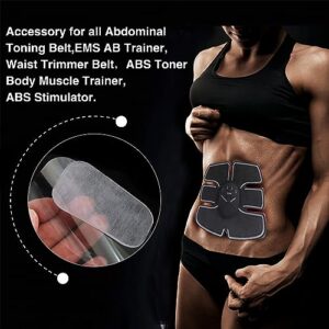 50Pcs/80Pcs Abs Stimulator Training Replacement Gel Sheet Pads for Abdominal Muscle Trainer, Accessory for Ab Workout Toning Belt