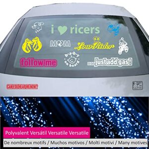 JINTORA Sticker - Decal - JDM - Die Cut - domo kun Band Aid Small 2nd - 187x99 mm - JDM - Die Cut - Car - Truck - Bus - Window - Laptop - Coach - Rear Window - Yellow Green