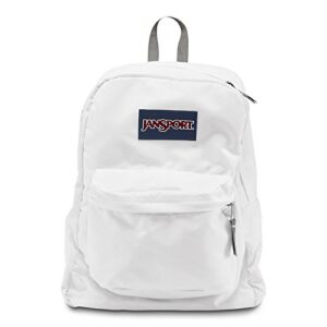 jansport superbreak backpack - white - classic, ultralight
