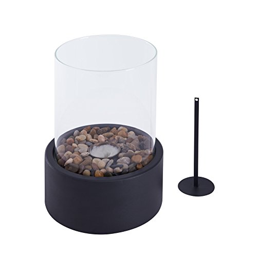 Danya B. Indoor/Outdoor Portable Tabletop Fire Pit – Clean-Burning Bio Ethanol Ventless Fireplace - Small