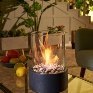 Danya B. Indoor/Outdoor Portable Tabletop Fire Pit – Clean-Burning Bio Ethanol Ventless Fireplace - Small