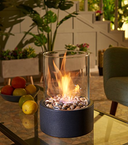 Danya B. Indoor/Outdoor Portable Tabletop Fire Pit – Clean-Burning Bio Ethanol Ventless Fireplace - Small