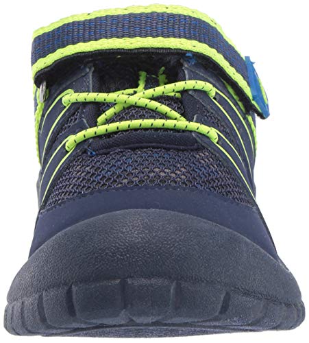 OshKosh B'Gosh Boy's Xavi Athletic Bumptoe Sneaker, Navy, 5 M US Toddler