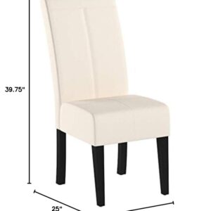 Christopher Knight Home Pertica Fabric Dining Chair, Beige 25D x 18W x 39.75H in