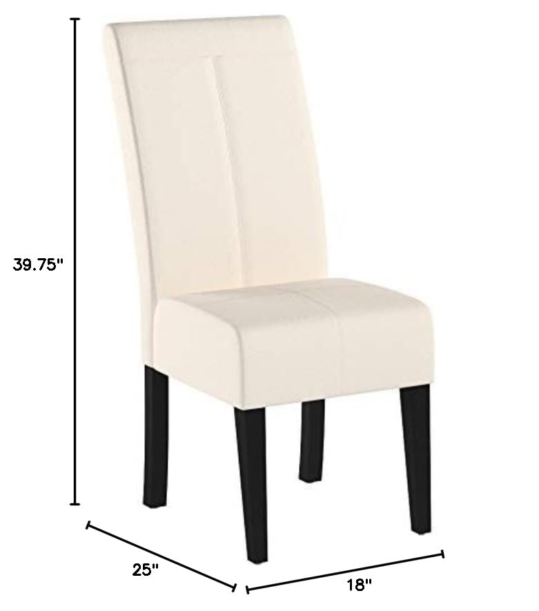 Christopher Knight Home Pertica Fabric Dining Chair, Beige 25D x 18W x 39.75H in