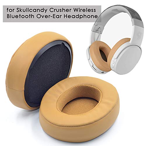 Hesh3 Crusher Ear Pads - defean Replacement Ear Cushion Earpads Cover Compatible with Skullcandy Crusher Wireless, Hesh 3 Wireless, Venue Wireless ANC,Over-Ear Headphone (Brown)