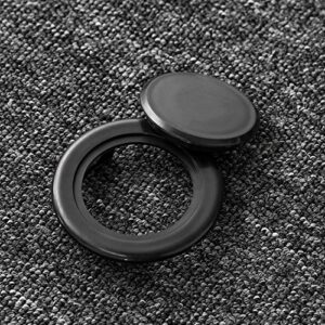 2 Inch Patio Table Umbrella Hole Ring and Cap Set, Standard Size Umbrella Thicker Hole Ring Plug and Cap Set (Black, 1 Set)