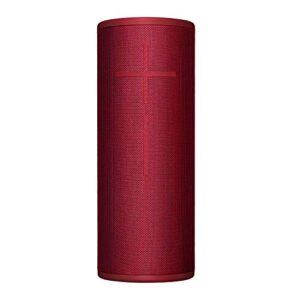 ultimate ears megaboom 3 portable wireless bluetooth speaker (powerful sound + thundering bass, bluetooth, magic button, waterproof, battery 20 hours) - sunset red