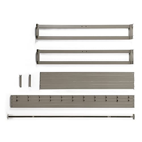 Mellow 9" Metal Platform Bed Frame w/Heavy Duty Steel Slat Mattress Foundation (No Box Spring Needed), Queen, Grey
