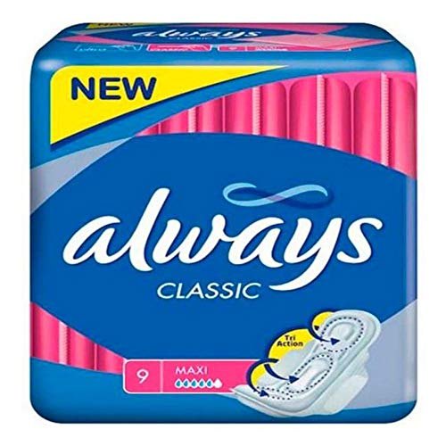 Always - Always Classic (Size 2) Sanitary Napkins with Wings - 9 Pieces