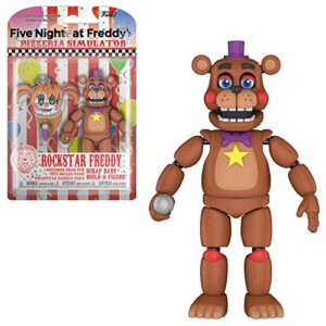 Funko Action Figure: Five Nights at Freddy's (FNAF) Pizza Sim: Rockstar Freddy Fazbear Collectible - FNAF Pizza Simulator - Collectible - Gift Idea - Official Merchandise - Video Games Fans