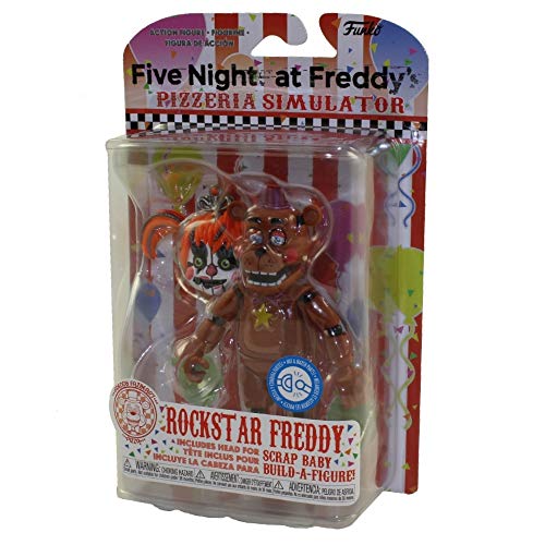 Funko Action Figure: Five Nights at Freddy's (FNAF) Pizza Sim: Rockstar Freddy Fazbear Collectible - FNAF Pizza Simulator - Collectible - Gift Idea - Official Merchandise - Video Games Fans