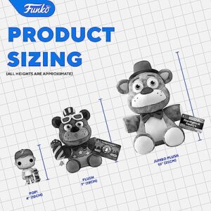 Funko Plush: Five Nights at Freddy's (FNAF) Pizza Sim: Lefty - FNAF Pizza Simulator - Collectible Soft Plush - Birthday Gift Idea - Official Merchandise - Stuffed Plushie for Kids and Adults