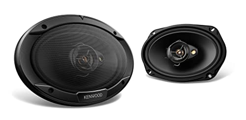 Kenwood KFC-6966R Road Series Car Speakers (Pair) - 6"x9" 3-Way Car Coaxial Speakers, 400W, 4-Ohm Impedance, Polypropylene Woofer & Electro-Dynamic Tweeter, Heavy Duty Magnet Design