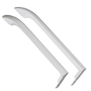 newlifeapp 5304506469 refrigerator door handle set white replacement for frigidaire, westinghouse. replaces 242059501 242059504 5304497105 5304504507