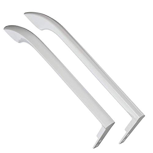 newlifeapp 5304506469 Refrigerator Door Handle Set White Replacement for Frigidaire, Westinghouse. Replaces 242059501 242059504 5304497105 5304504507