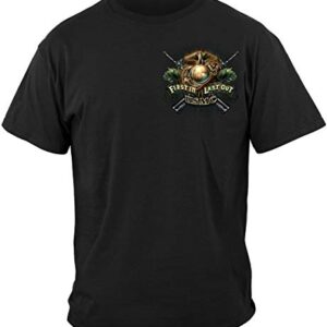 United States Marine Corps | Devil Dog First in Last Out Shirt ADD56-MM108L