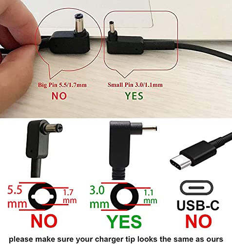 19V 3.42A 65W Replacement Laptop Battery Charger for Acer ChromeBook C720 C720P AC Adapter Power Supply Cord