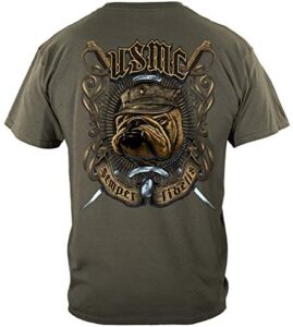 united states marine corps | usmc bull dog crossed swords shirt add63-mm2268l