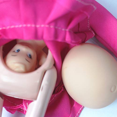 Kunhe Rose Red Real Pregnant Doll Have a Baby In Her Tummy Mom Doll