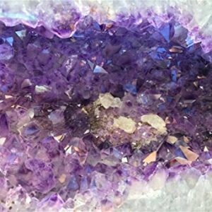 CSFOTO 7x5ft Background for Bright Violet Texture from Natural Amethyst Photography Backdrop Crystal Quartz Jewellery Sparkle Brilliance Ornament Gemstone Photo Studio Props Polyester Wallpaper