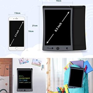 LCD Writing Tablet,Electronic Writing &Drawing Board Doodle Board,Sunany 8.5" Handwriting Paper Drawing Tablet Gift for Kids and Adults at Home,School and Office (Black)