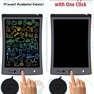 LCD Writing Tablet,Electronic Writing &Drawing Board Doodle Board,Sunany 8.5" Handwriting Paper Drawing Tablet Gift for Kids and Adults at Home,School and Office (Black)