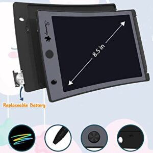 LCD Writing Tablet,Electronic Writing &Drawing Board Doodle Board,Sunany 8.5" Handwriting Paper Drawing Tablet Gift for Kids and Adults at Home,School and Office (Black)