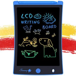 lcd writing tablet,electronic writing &drawing board doodle board,sunany 8.5" handwriting paper drawing tablet gift for kids and adults at home,school and office (blue)