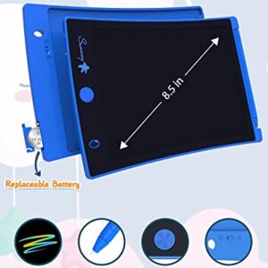 LCD Writing Tablet,Electronic Writing &Drawing Board Doodle Board,Sunany 8.5" Handwriting Paper Drawing Tablet Gift for Kids and Adults at Home,School and Office (Blue)