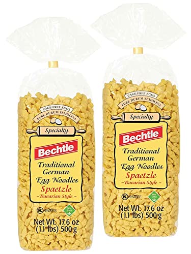 Bechtle Bavarian Style Spaetzle Traditional German Egg Noodles, 17.6 Ounce (Pack of 2)