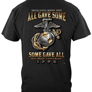 United States Marine Corps Flag | USMC Marine Corps All Gave Som Shirt ADD80-MM2326M