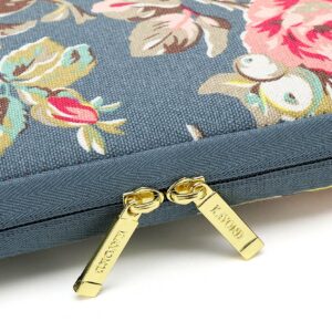 kayond Water-Resistant Canvas 13.3 Inch Laptop Sleeve-Blue Water Hyacinth