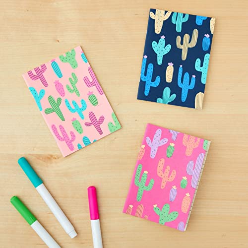 24 Pack Mini Paper Notebooks for Kids, Bulk Pocket Notepads with 48 Lined Pages for Journaling, Writing, Composition, School Supplies (6 Colors, 3.5 x 5 in)