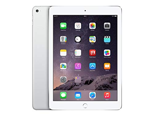 Apple iPad Air 2 MH322LL/A (128GB, Wi-Fi + Cellular, Silver) 2014 Model (Renewed)