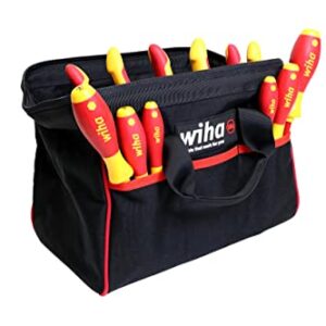 Wiha 32977 11 Piece Master Electrician's Insulated Tool Set In Canvas Tool Bag.