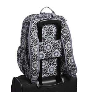 Vera Bradley Women's Cotton Campus Backpack, Charcoal Medallion, One Size