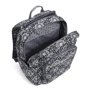 Vera Bradley Women's Cotton Campus Backpack, Charcoal Medallion, One Size