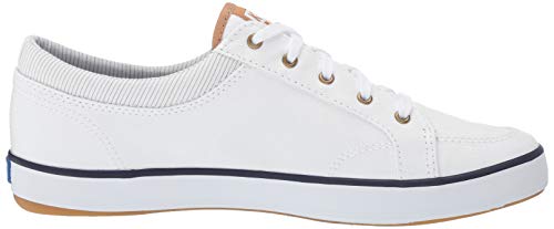 Keds Women's Center Sneaker, White/Grey, 9