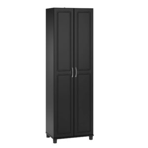 systembuild kendall 24" utility storage cabinet - black