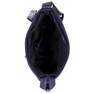 Nautica womens Diver Nylon Small Crossbody Bag Purse With Adjustable Shoulder Strap Cross Body, Indigo, One Size US