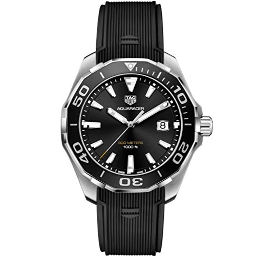 Tag Heuer Aquaracer Black Sunray Dial Mens Watch WAY101A.FT6141