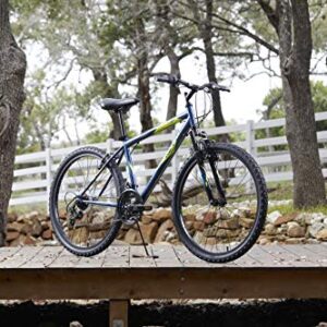 Huffy Hardtail Mountain Bike, Stone Mountain 26 inch, 21-Speed, Lightweight, Dark Blue