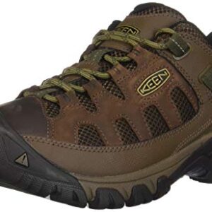 KEEN Men's Targhee Vent Low Height Breathable Hiking Shoes, Cuban/Antique Bronze, 10.5