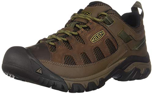 KEEN Men's Targhee Vent Low Height Breathable Hiking Shoes, Cuban/Antique Bronze, 10.5