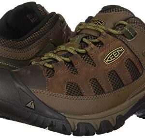 KEEN Men's Targhee Vent Low Height Breathable Hiking Shoes, Cuban/Antique Bronze, 10.5